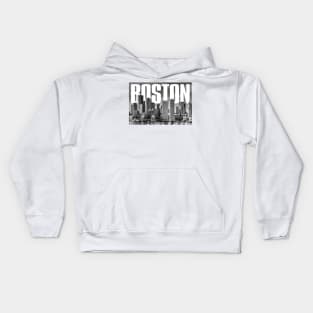 Boston Cityscape Kids Hoodie